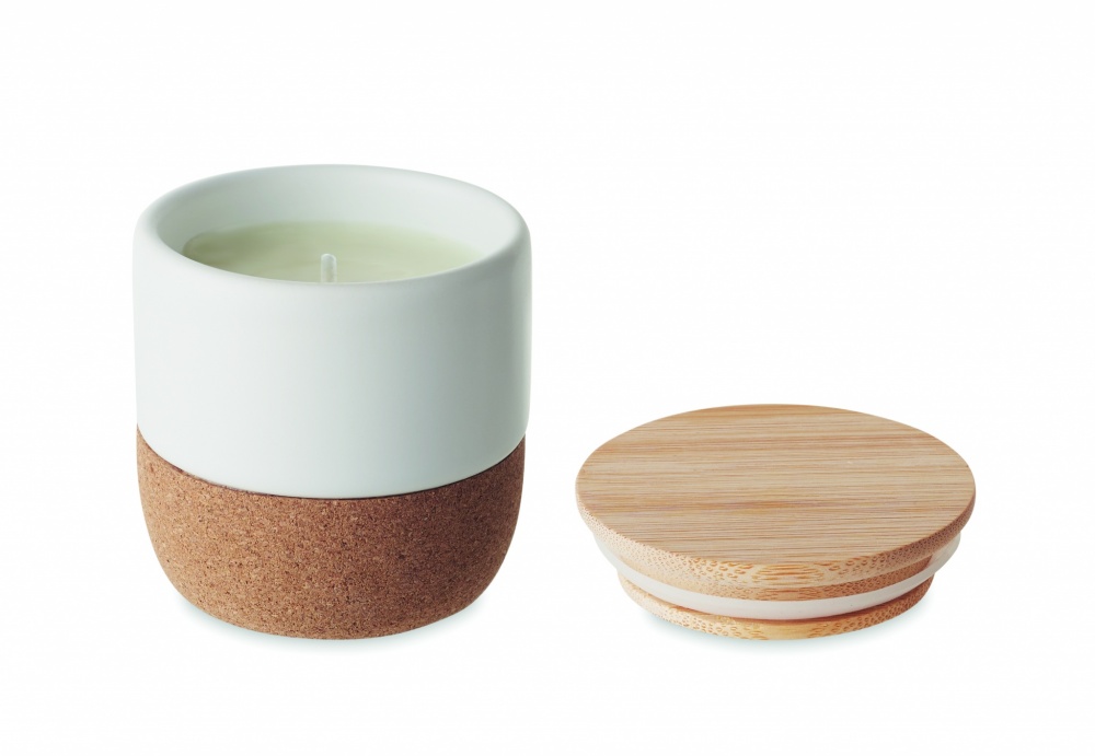 Logo trade promotional gifts picture of: Plant based wax candle 80 gr