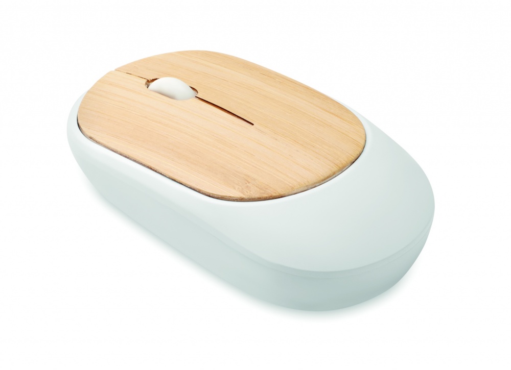 Logo trade promotional merchandise photo of: Wireless mouse in bamboo