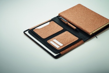 Logo trade promotional item photo of: A5 portfolio in cork