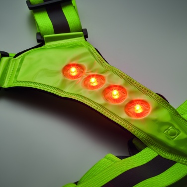 Logo trade promotional giveaways image of: Reflective body belt with LED