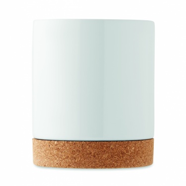 Logotrade advertising products photo of: Ceramic cork mug 280 ml