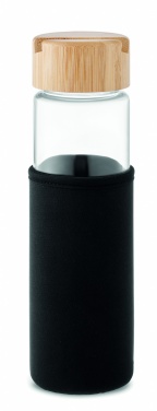 Logotrade corporate gifts photo of: Glass bottle bamboo lid 600ml
