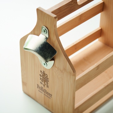 Logotrade promotional product picture of: 6 beer crate in bamboo