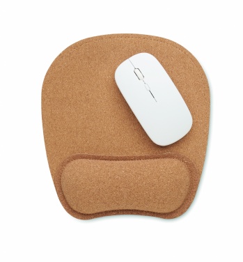 Logo trade promotional gifts image of: Ergonomic cork mouse mat
