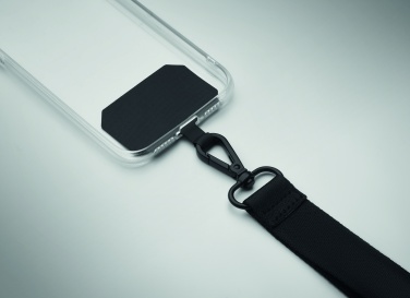 Logo trade business gift photo of: Polyester phone wrist strap