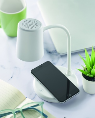 Logo trade promotional giveaway photo of: Wireless charger, lamp speaker