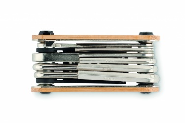 Logo trade promotional giveaways image of: Multi tool pocket in bamboo