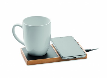 Logo trade promotional gifts image of: 1Wireless charger mug warmer