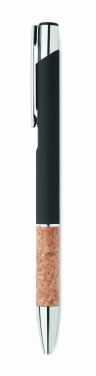 Logotrade promotional items photo of: Ballpoint pen made of aluminum with a cork grip