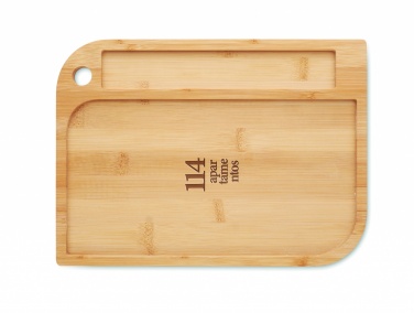 Logo trade corporate gifts picture of: Meal plate in bamboo