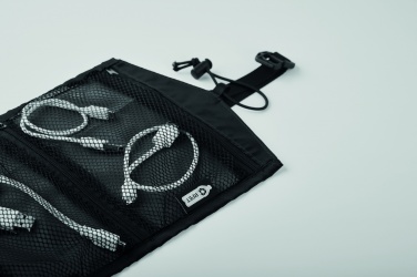 Logotrade promotional giveaways photo of: 210RPET travel cable organizer