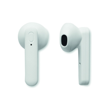 Logo trade promotional giveaways image of: TWS earbuds with solar charger