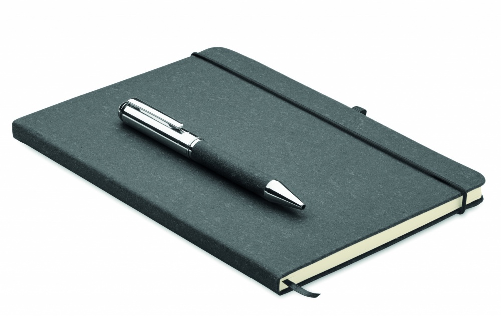 Logotrade advertising product picture of: Recycled leather notebook set