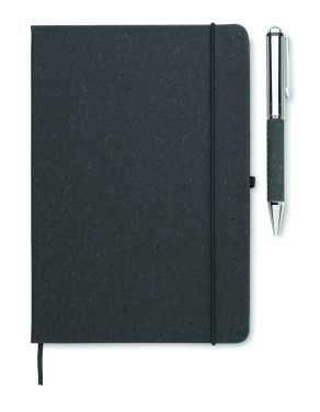 Logotrade promotional merchandise picture of: Recycled leather notebook set