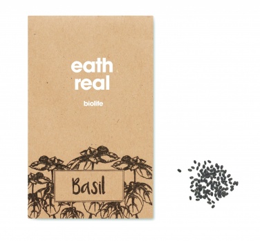 Logotrade advertising product image of: Basil seeds in craft envelope