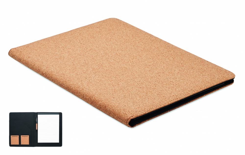 Logotrade promotional giveaway image of: A4 cork conference folder