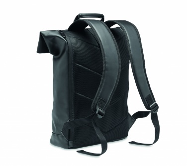 Logotrade promotional merchandise image of: Laptop PU Rolltop backpack