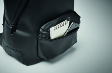 Logo trade promotional merchandise image of: Laptop 15" soft PU backpack