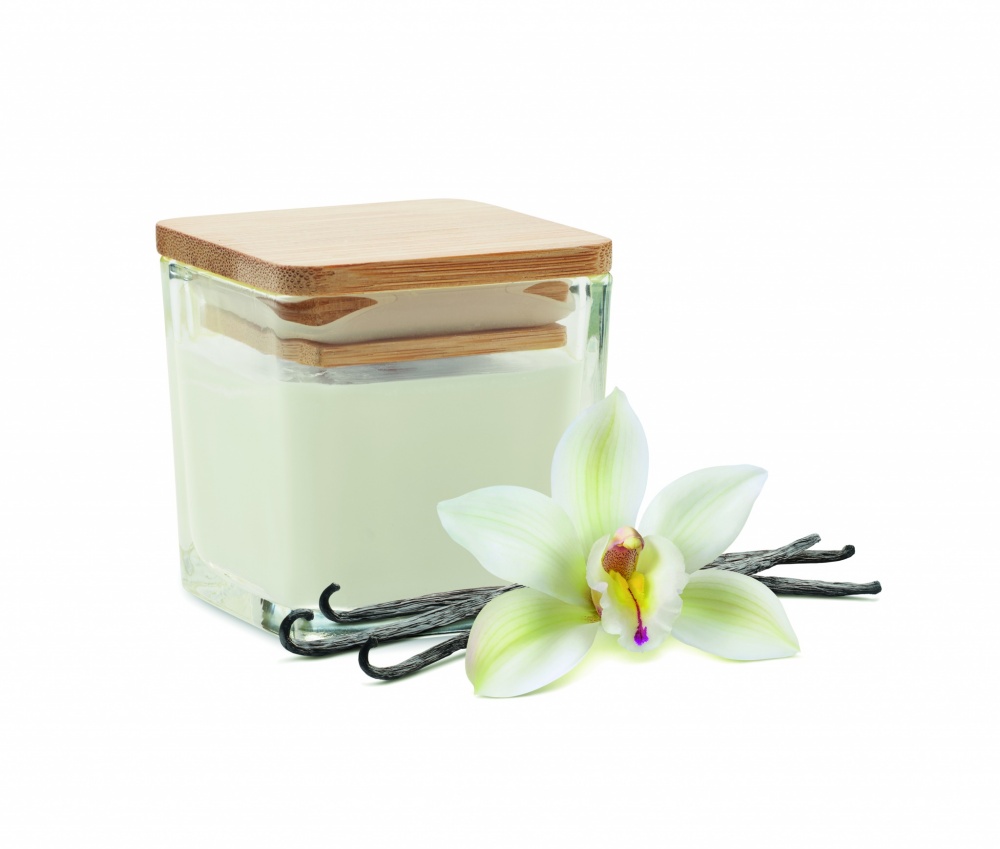 Logotrade promotional items photo of: Squared fragranced candle 50gr
