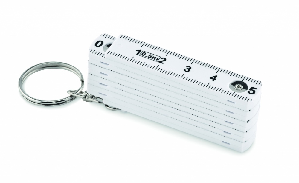 Logo trade advertising product photo of: Carpenters ruler key ring 50cm Kotka