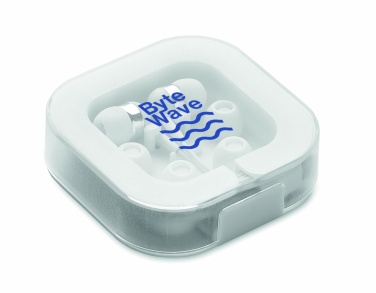 Logo trade promotional gifts picture of: Ear phones with silicone covers