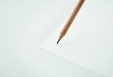 Logo trade business gift photo of: Natural pencil with eraser