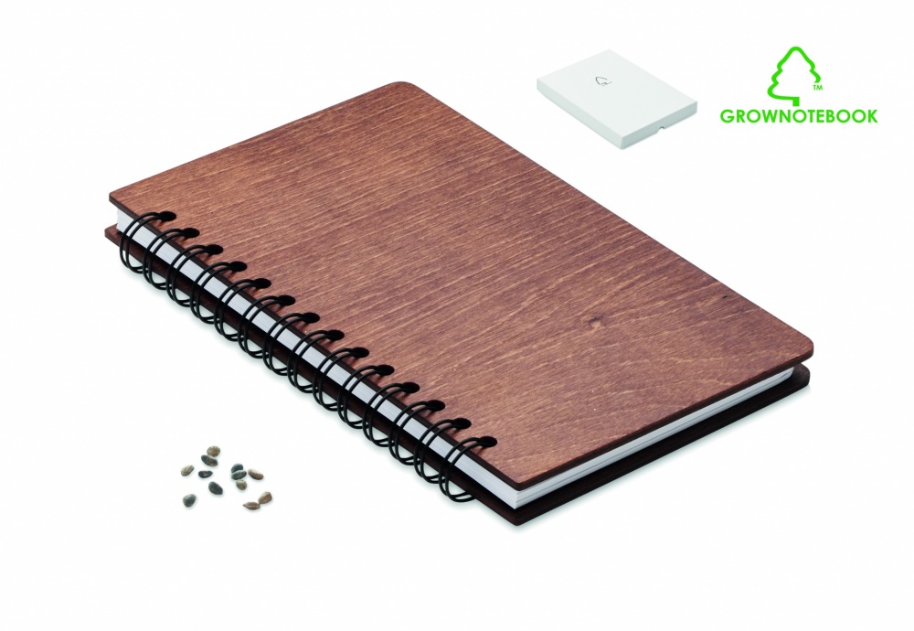 Logo trade promotional items picture of: A5 Birch tree GROWBOOK™