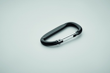 Logo trade promotional items image of: Carabiner clip in aluminium.