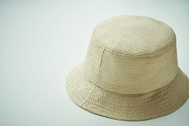 Logo trade promotional merchandise image of: 9aper straw bucket hat