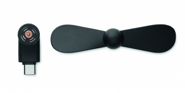 Logo trade advertising products image of: Portable USB-C fan