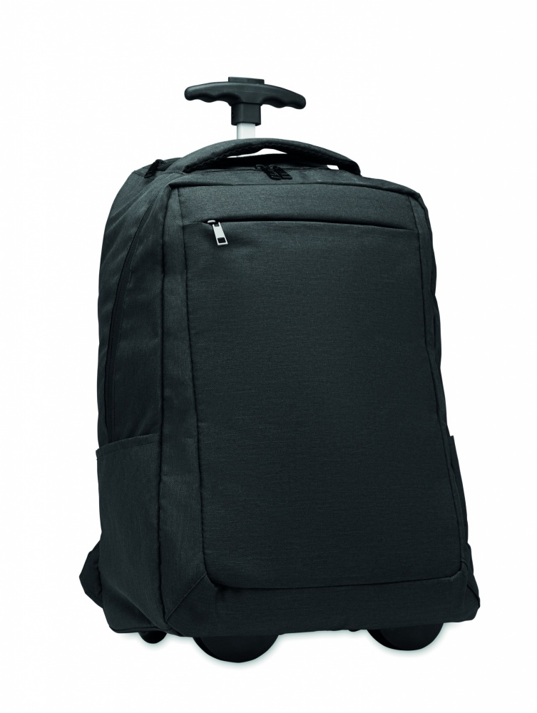 Logo trade promotional products image of: A portable backpack trolley with wheels, made of 600D RPET polyester