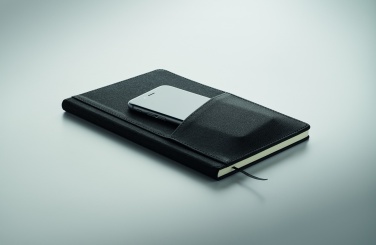Logo trade corporate gift photo of: A5 notebook PU front pocket
