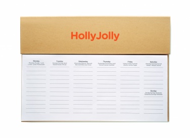Logo trade corporate gift photo of: Weekly desktop planner
