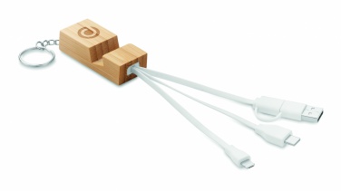 Logotrade promotional merchandise image of: Bamboo key ring and stand Salo