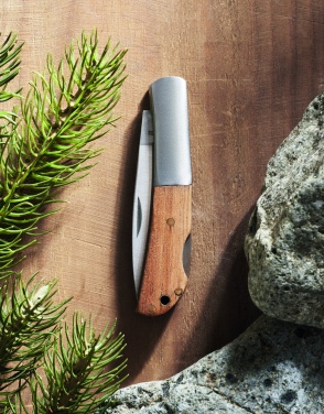 Logotrade promotional item picture of: Foldable knife in acacia wood