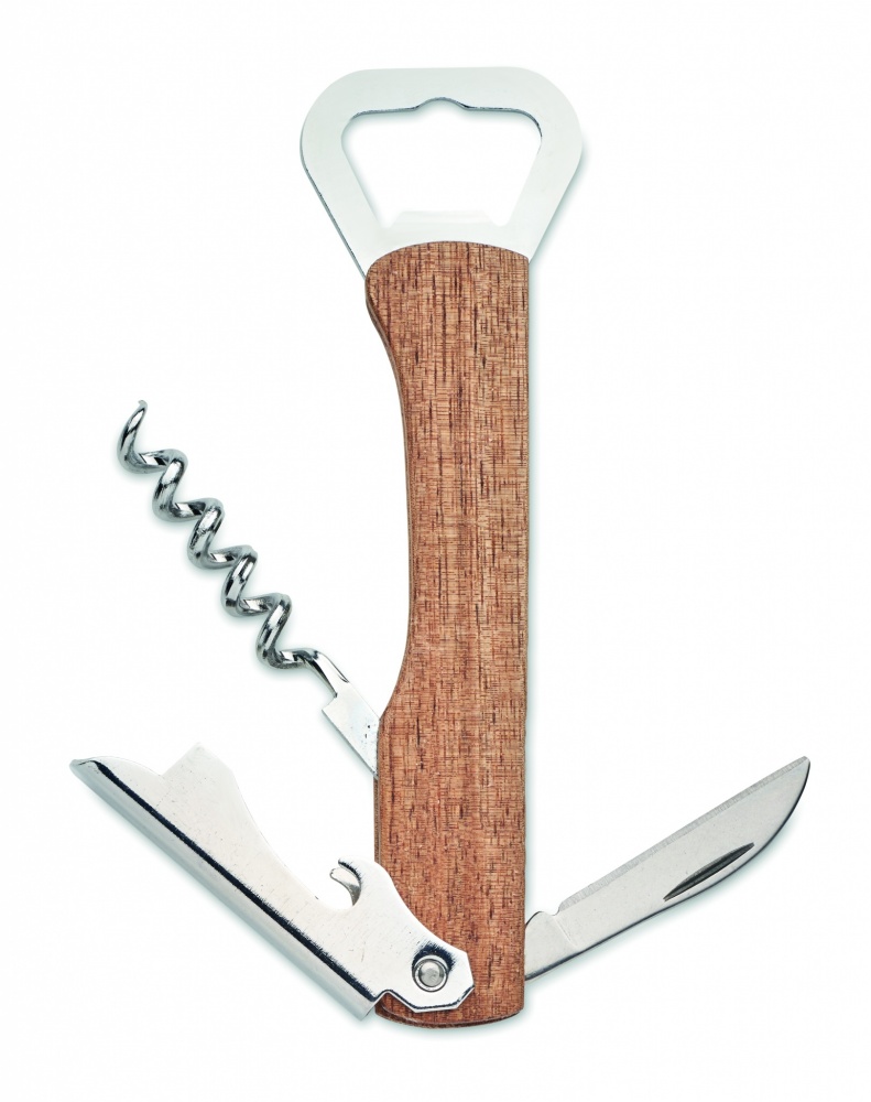 Logotrade promotional giveaway picture of: 3 in 1 bamboo bottle opener WOOL