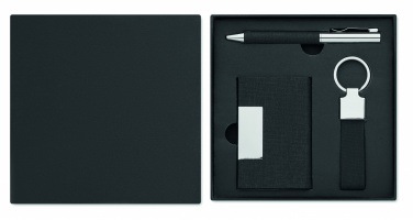 Logo trade promotional gift photo of: 3-piece gift set in a gift box with customizable printing