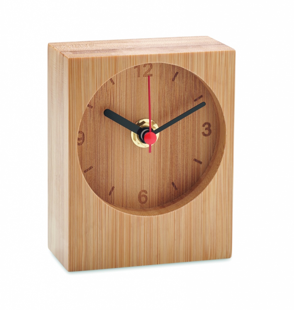 Logotrade corporate gifts photo of: Bamboo table clock