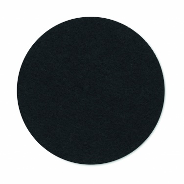 Logo trade promotional merchandise picture of: Round coaster in RPET felt