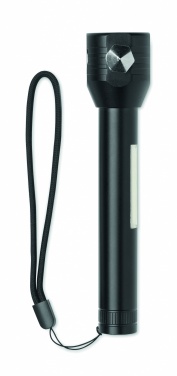 Logo trade promotional giveaways image of: 3-in-1 aluminum flashlight with an emergency hammer and seatbelt cutter, customizable with printing