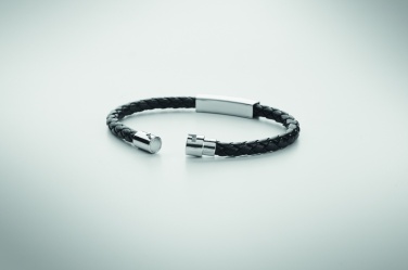Logotrade promotional item picture of: Braided faux leather bracelet