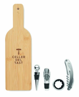 Logo trade advertising products picture of: Bottle shaped wine set