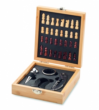 Logo trade promotional products image of: Chess board wine set