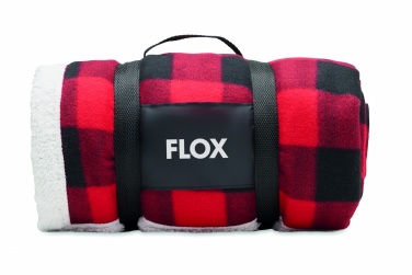Logotrade corporate gift picture of: RPET sherpa fleece blanket