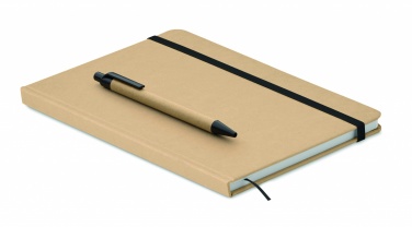 Logo trade promotional gift photo of: Caratil A5 notebook in recycled carton