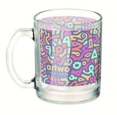 Logotrade promotional item image of: Glass sublimation mug 300ml
