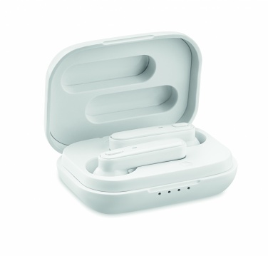 Logo trade promotional merchandise picture of: TWS earbuds with charging base