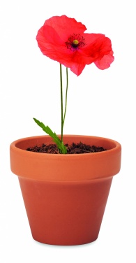 Logo trade advertising products picture of: Terracotta pot 'poppy'