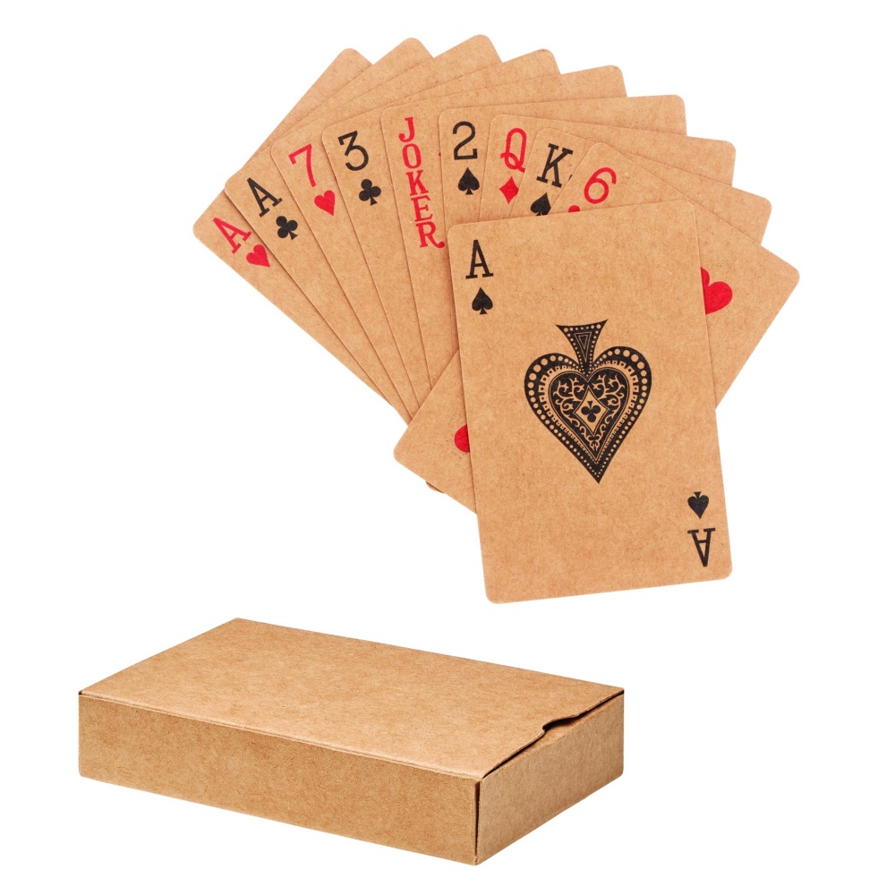 Logo trade promotional merchandise picture of: Recycled paper playing cards