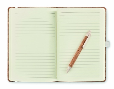 Logo trade corporate gifts picture of: A5 cork notebook with pen